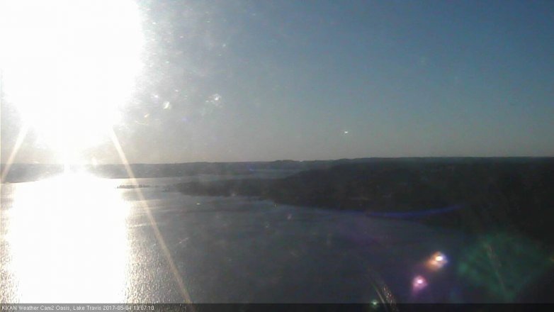 Lake Travis webcam, May 4, 2017 6:40 PM CT