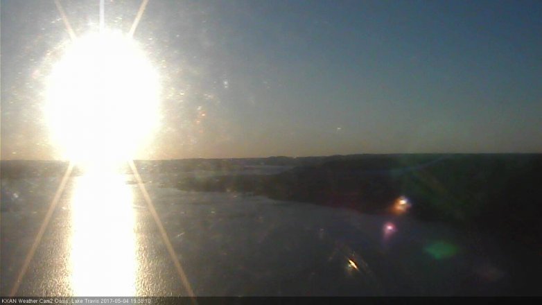 Lake Travis webcam, May 4, 2017 7:05 PM CT