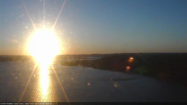 Lake Travis webcam, May 4, 2017 7:25 PM CT