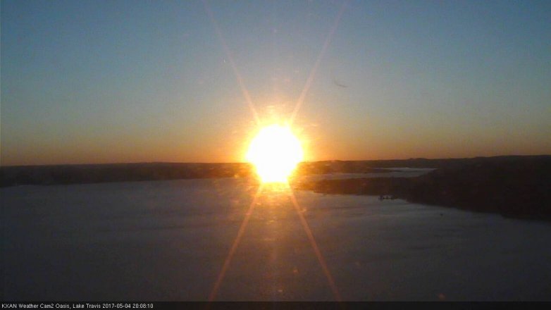 Lake Travis webcam, May 4, 2017 7:35 PM CT