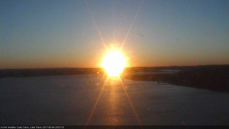 Lake Travis webcam, May 4, 2017 7:40 PM CT