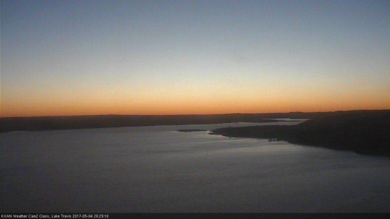 Lake Travis webcam, May 4, 2017 7:45 PM CT