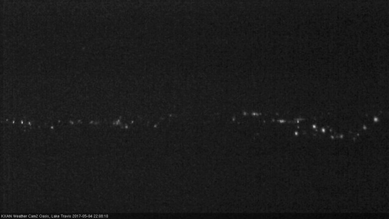 Lake Travis webcam, May 4, 2017 9:30 PM CT