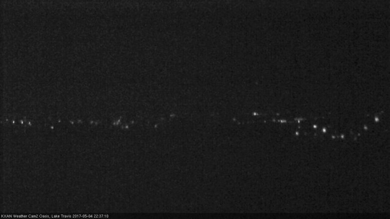 Lake Travis webcam, May 4, 2017 10:00 PM CT
