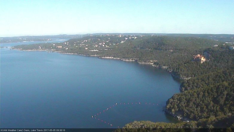 Lake Travis webcam, May 5, 2017 9:05 AM CT