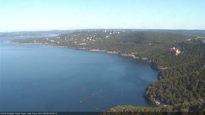 Lake Travis webcam, May 5, 2017 9:25 AM CT