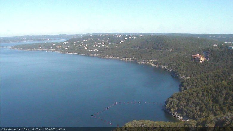 Lake Travis webcam, May 5, 2017 9:30 AM CT