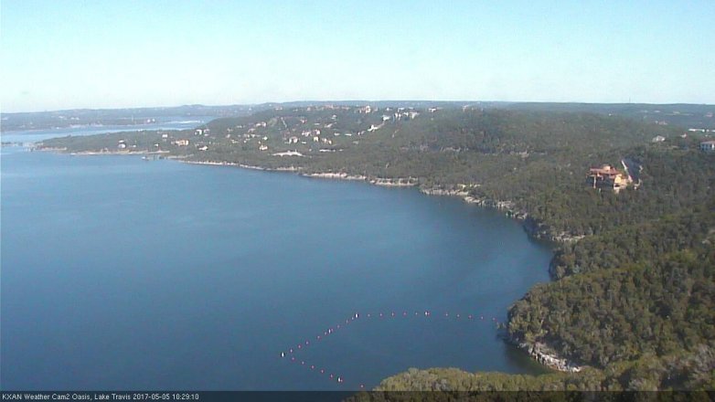 Lake Travis webcam, May 5, 2017 10:00 AM CT
