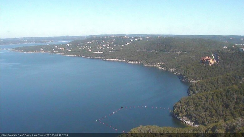 Lake Travis webcam, May 5, 2017 10:10 AM CT