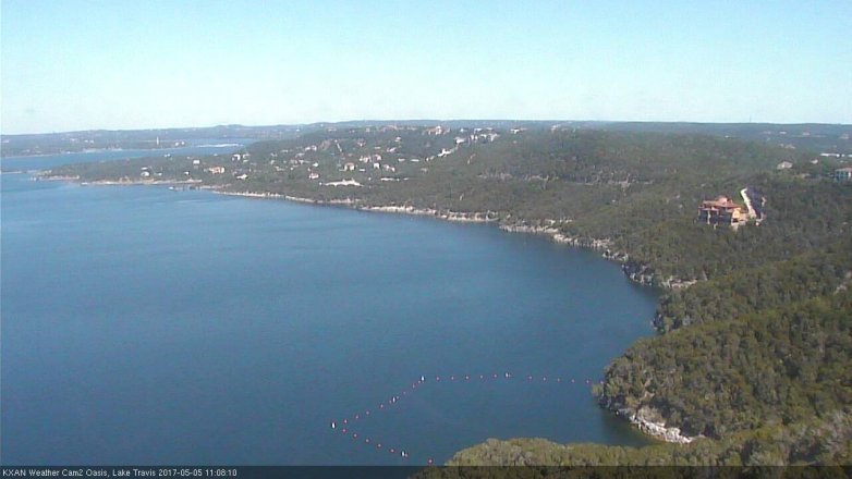 Lake Travis webcam, May 5, 2017 10:15 AM CT