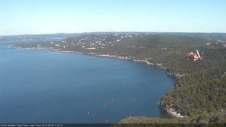 Lake Travis webcam, May 5, 2017 10:20 AM CT