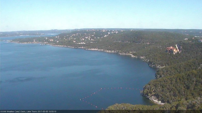 Lake Travis webcam, May 5, 2017 10:30 AM CT