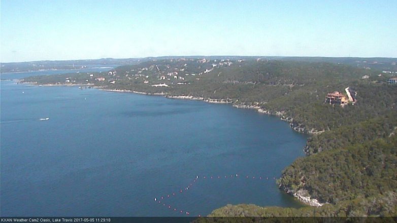 Lake Travis webcam, May 5, 2017 10:50 AM CT