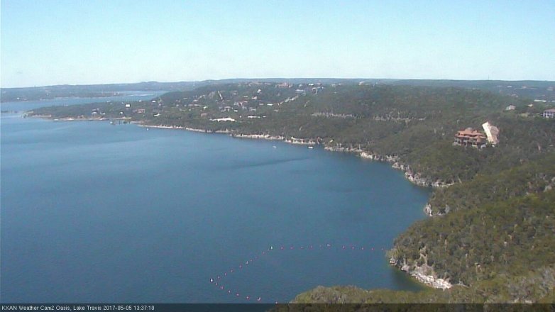 Lake Travis webcam, May 5, 2017 1:00 PM CT