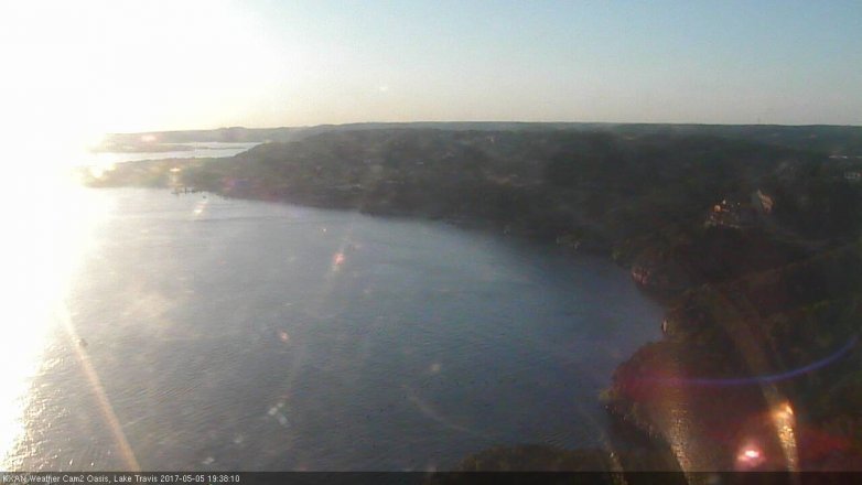 Lake Travis webcam, May 5, 2017 6:50 PM CT