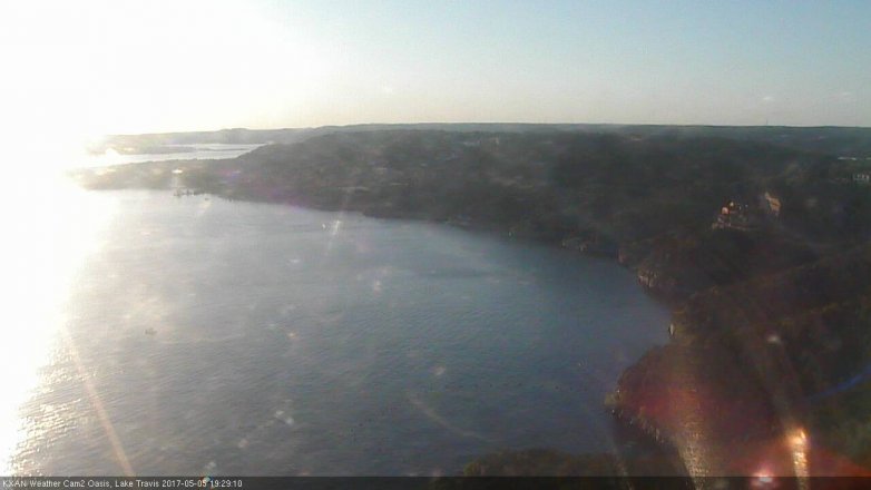 Lake Travis webcam, May 5, 2017 7:00 PM CT