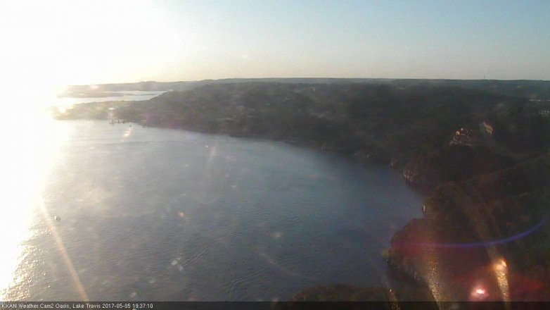 Lake Travis webcam, May 5, 2017 7:10 PM CT