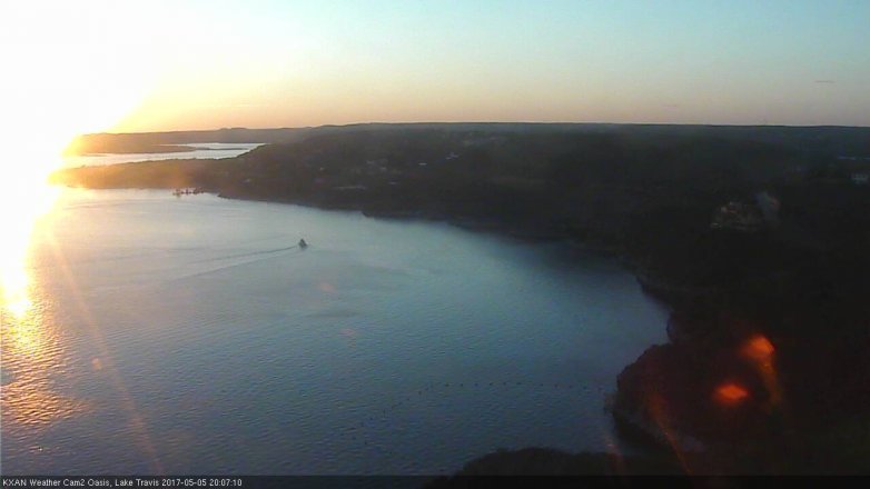 Lake Travis webcam, May 5, 2017 7:15 PM CT