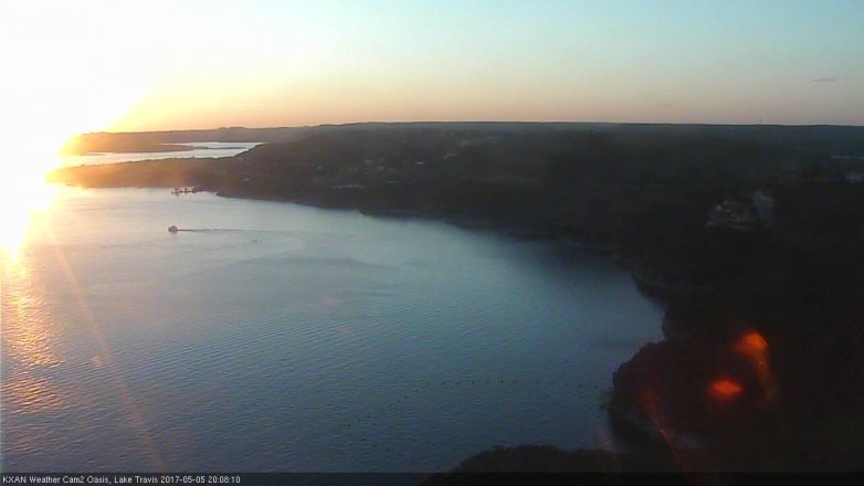 Lake Travis webcam, May 5, 2017 7:30 PM CT