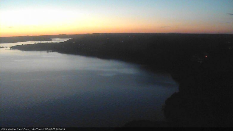 Lake Travis webcam, May 5, 2017 7:50 PM CT