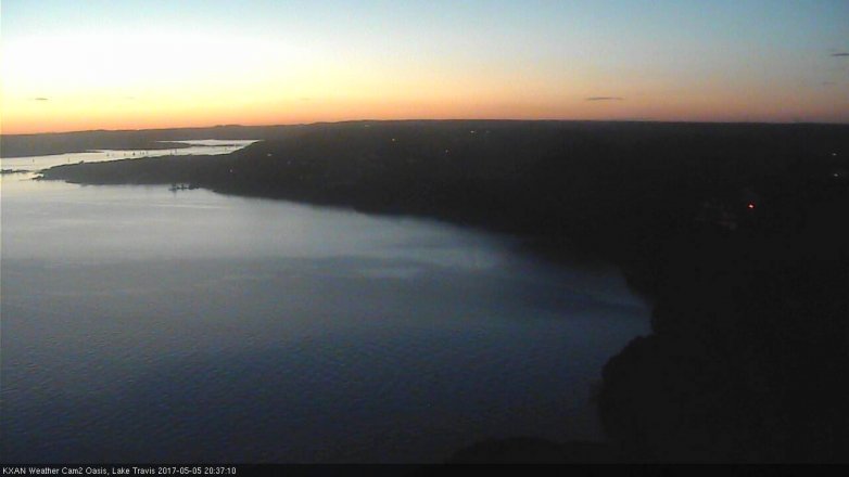 Lake Travis webcam, May 5, 2017 7:55 PM CT