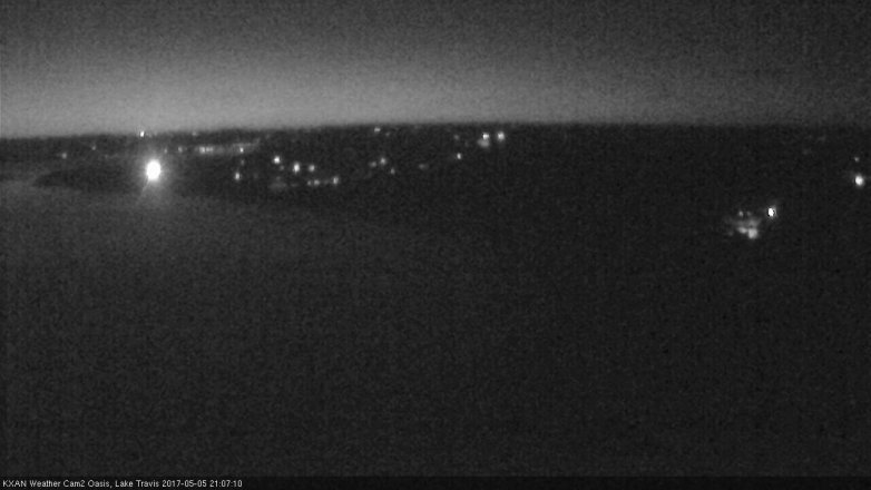 Lake Travis webcam, May 5, 2017 8:30 PM CT