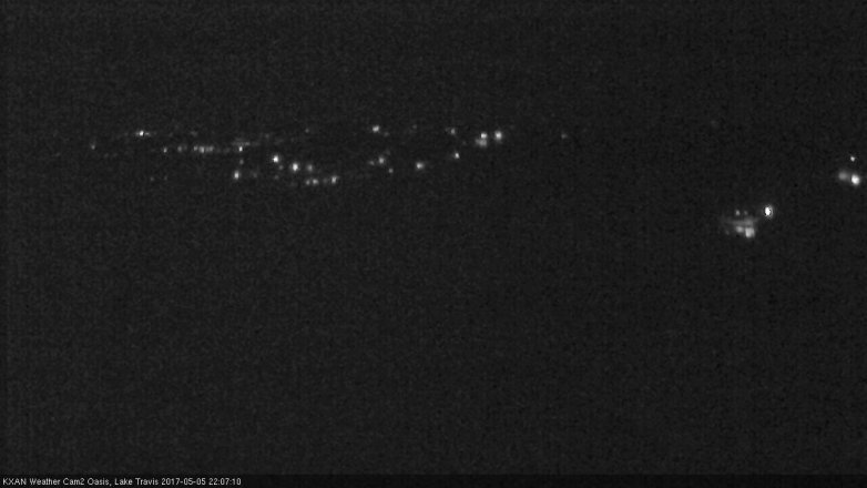 Lake Travis webcam, May 5, 2017 9:15 PM CT