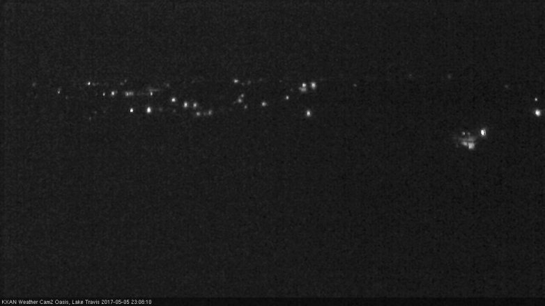 Lake Travis webcam, May 5, 2017 10:30 PM CT