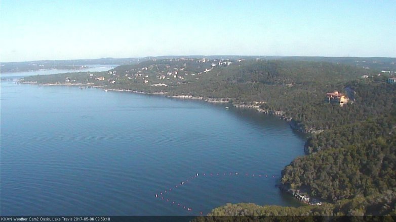 Lake Travis webcam, May 6, 2017 9:05 AM CT
