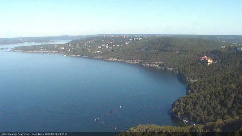 Lake Travis webcam, May 6, 2017 9:10 AM CT