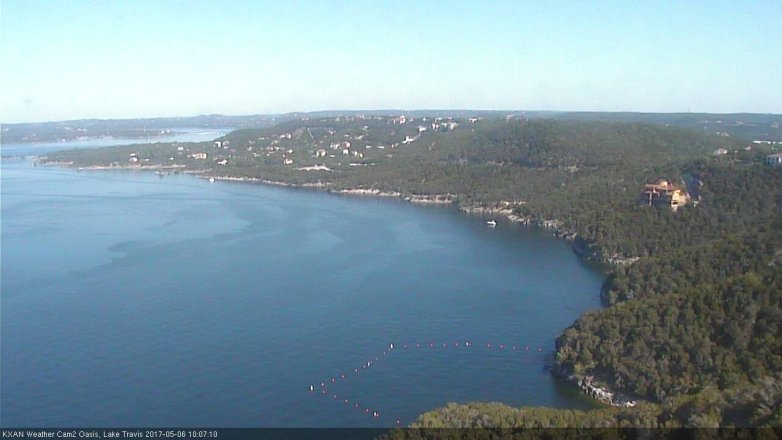 Lake Travis webcam, May 6, 2017 9:40 AM CT