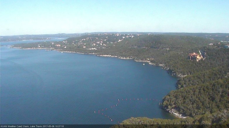 Lake Travis webcam, May 6, 2017 10:00 AM CT