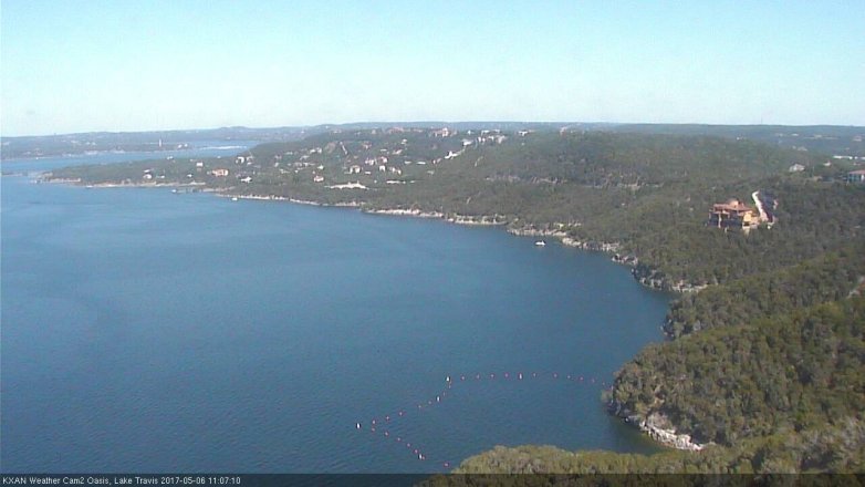 Lake Travis webcam, May 6, 2017 10:15 AM CT