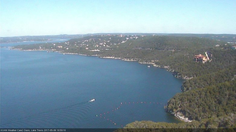 Lake Travis webcam, May 6, 2017 10:25 AM CT
