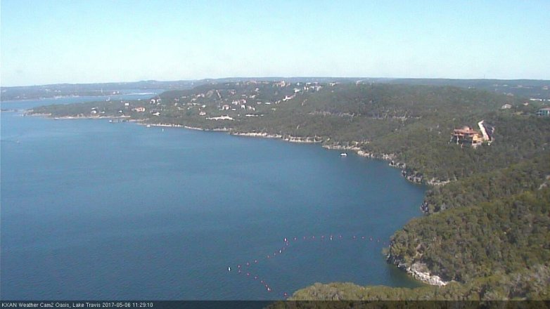 Lake Travis webcam, May 6, 2017 10:35 AM CT