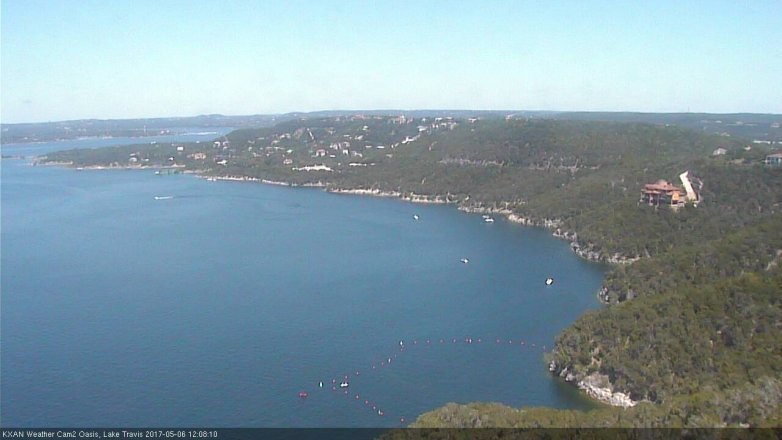 Lake Travis webcam, May 6, 2017 11:30 AM CT