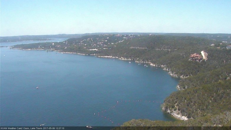 Lake Travis webcam, May 6, 2017 1:05 PM CT