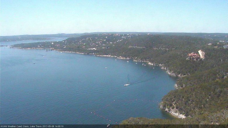 Lake Travis webcam, May 6, 2017 1:20 PM CT
