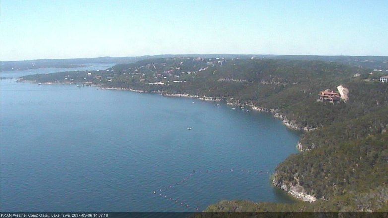 Lake Travis webcam, May 6, 2017 1:50 PM CT