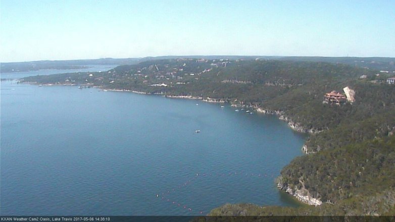 Lake Travis webcam, May 6, 2017 1:55 PM CT