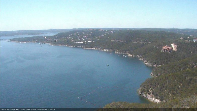 Lake Travis webcam, May 6, 2017 2:00 PM CT