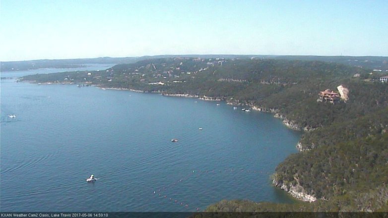 Lake Travis webcam, May 6, 2017 2:10 PM CT