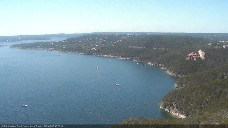 Lake Travis webcam, May 6, 2017 2:20 PM CT