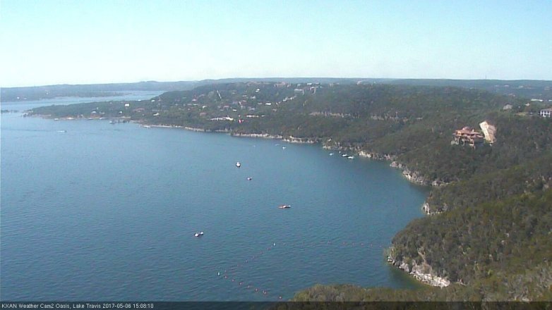 Lake Travis webcam, May 6, 2017 2:30 PM CT