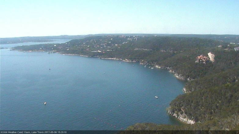 Lake Travis webcam, May 6, 2017 2:35 PM CT
