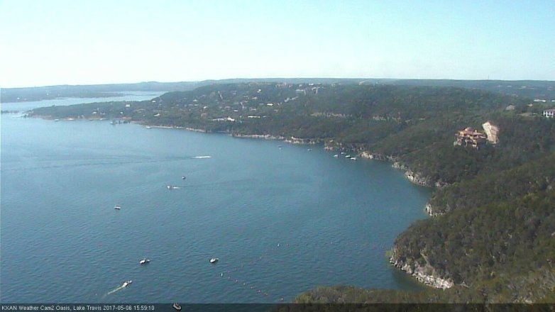 Lake Travis webcam, May 6, 2017 3:30 PM CT