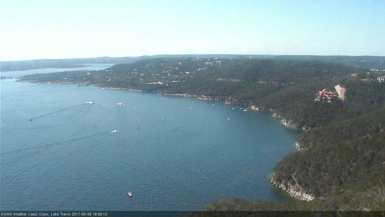 Lake Travis webcam, May 6, 2017 3:40 PM CT