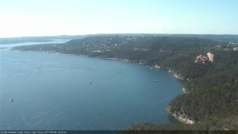 Lake Travis webcam, May 6, 2017 3:45 PM CT