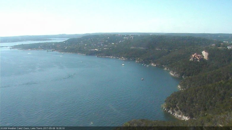 Lake Travis webcam, May 6, 2017 3:50 PM CT