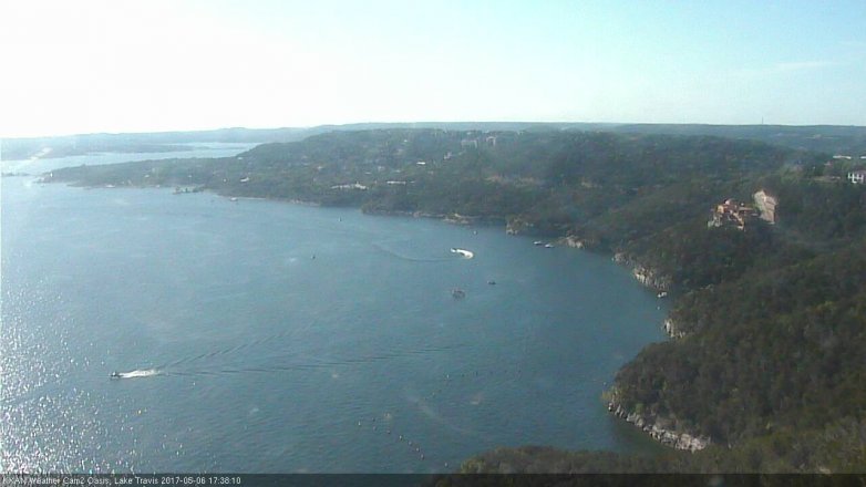 Lake Travis webcam, May 6, 2017 4:50 PM CT